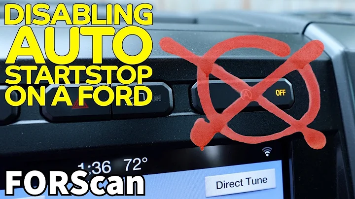Disabling Auto Start Stop with FORScan