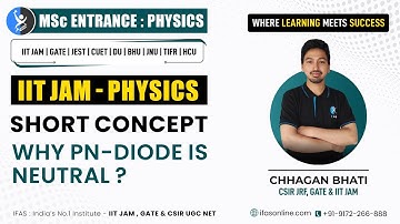 Important Concept Of PN Diode For IIT JAM (P-N Junction Diode Equation)