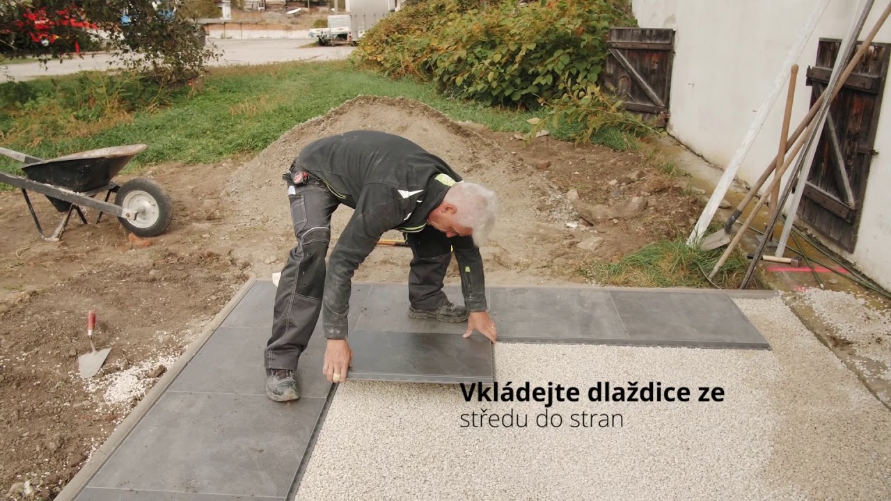 Jak položit venkovní dlažbu na beton?