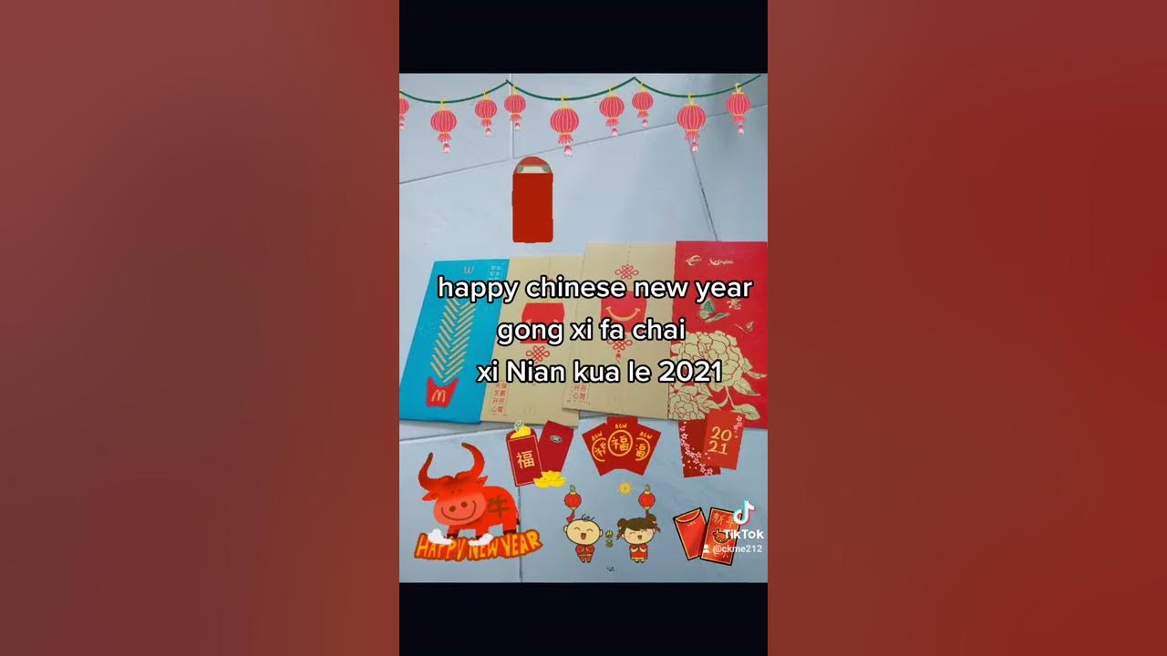 happy chinese new year and gong xi fa chai xi Nian kua le 2021