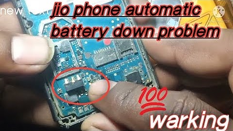 jio f220b automatic battery down problem