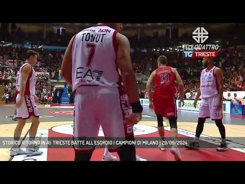 STORICO RITORNO IN A1: TRIESTE BATTE ALL'ESORDIO I CAMPIONI DI MILANO | 29/09/2024