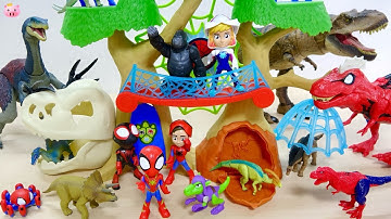 スパイダーマンと恐竜の超絶楽しい組み合わせキター!! SPIDEY AMAZING FRIENDS DINO WEBS ツリーハウスプレイセット