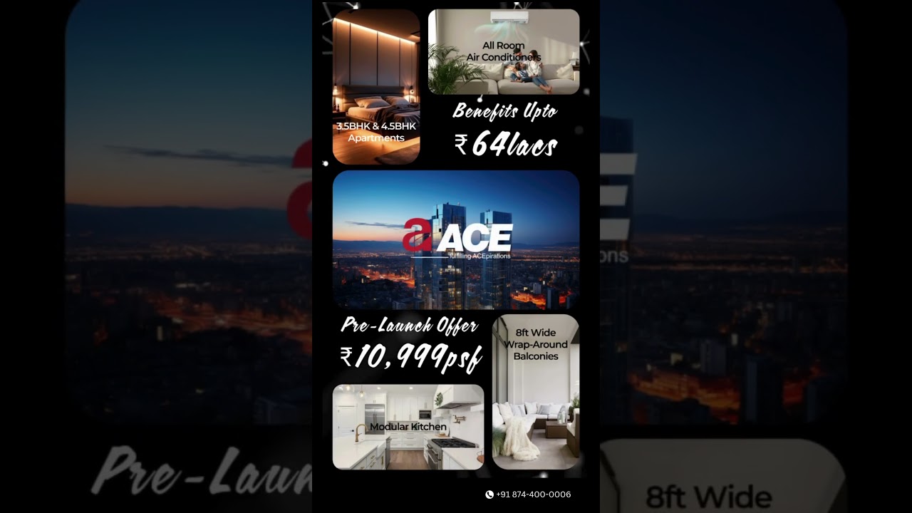 Coming Soon | Ace sector 12  | Noida Extension | Pre-launch Offer  ₹10,999 PSF  