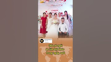 Chú rể ngồi xe lăn bật khóc trong ngày cưới #shorts