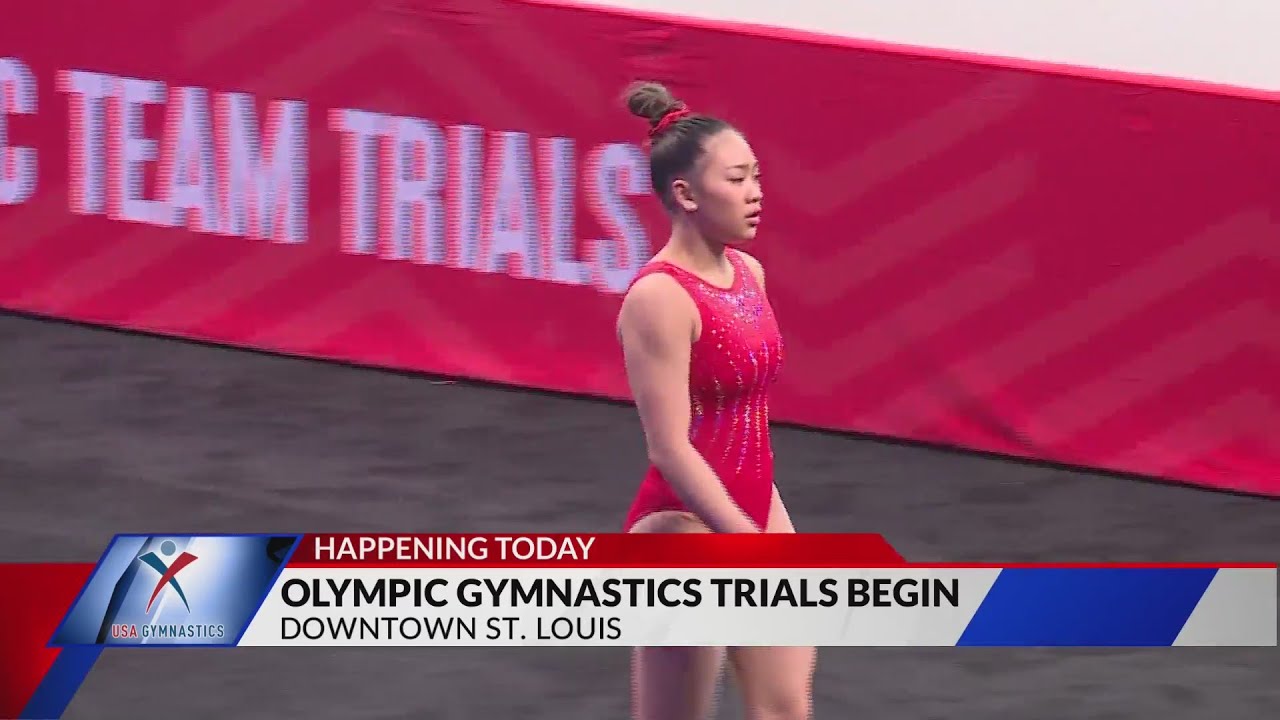 Olympic Gymnastics Trials begin today in Downtown St. Louis - YouTube