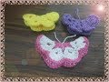 كروشيه فراشة مجسمة للمبتدئين خطوة بخطوة#Crochet 3D Butterfly#