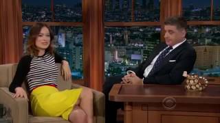 Gorgeous Olivia Wilde Reveals Her Tattoo Craig Ferguson   Tramp Stamp