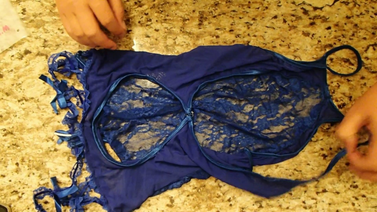 Unboxing: Queen.M Open Cup Crotchless Lace Nighty - YouTube