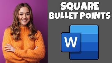 How To Have Square Bullet Points In Microsoft Word | Step By Step Guide - Microsoft Word Tutorial