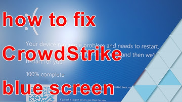 how to fix the CrowdStrike blue screen of death