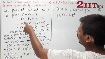 FACTORISATION Ex6 Q10 Class X ICSE | IIT JEE  without actual division proved that
