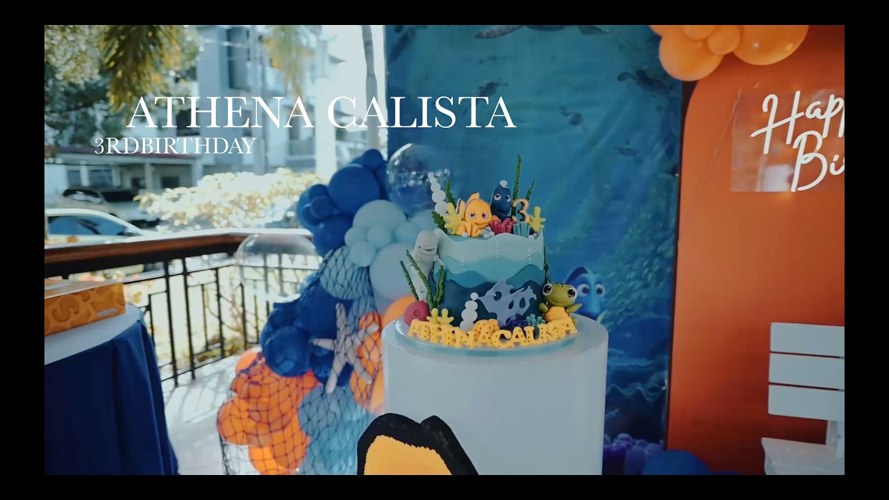 Athena Calista 3rd birthday