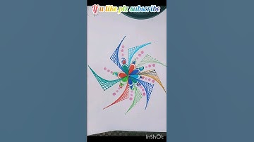 DIY string art with flower.#stringart.#viral,#flower,#shorts,#short,#mandala,#easy,#art,#mathart,