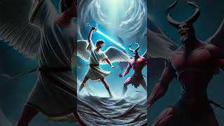 Battle Of The Titans Satan And Archangel Michjesuschrist bible shorts   god gospel biblestudy