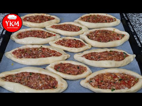 Yumuşacık Hamuru İle Kıymalı Mini Pide ✅ Kıymalı Pide Tarifi ✅ Evde Pide Yapımı 💯 Pide Tarifi | Pide