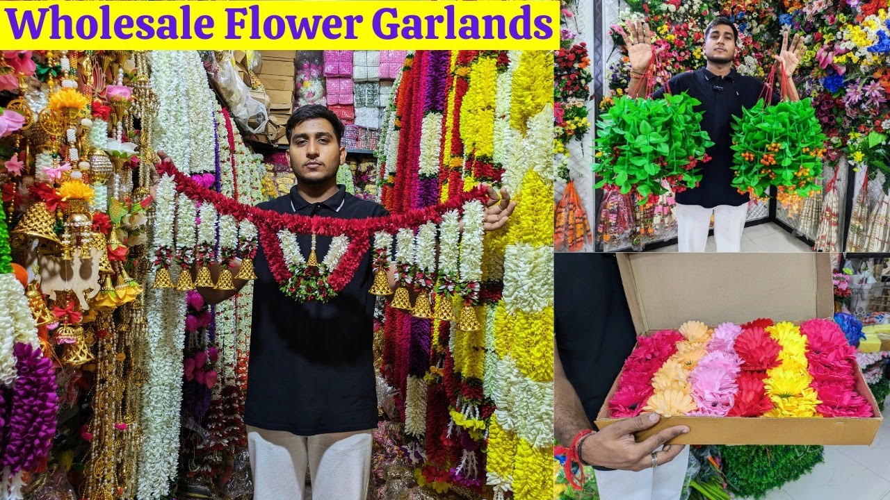 Begum Bazar Wholesale Flower Garlands Collection | Hyderabad MS Flower World