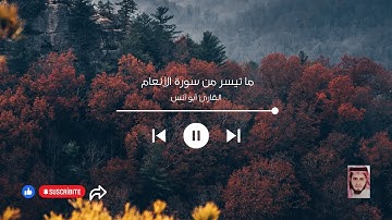ما تيسر من سورة الأنعام   بصوت القارئ أبو أنس