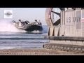 U.S. Navy Gigantic Hovercraft (LCAC) Beach Landing