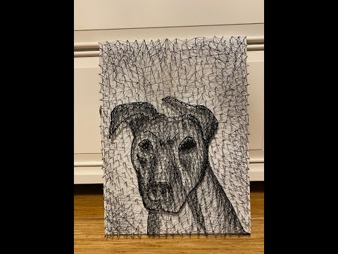 String Art - Dog Portrait