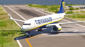 Impossible Takeoff! Boeing 737 MAX Ryanair from the Shortest Runway