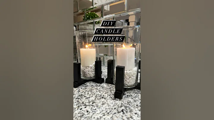 DIY Candle holders Modern candles #diy #homedecor #diycrafts #dollartreediy #homemade