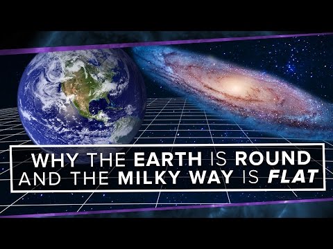 Why is the Earth Round and the Milky Way Flat? | Space Time | PBS Digital Studios