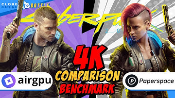 AirGPU A10G vs Paperspace A6000 at 4K | CYBERPUNK 2077 Benchmark Comparison