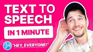 How To Make A Text To Speech Video In 1 Minute 