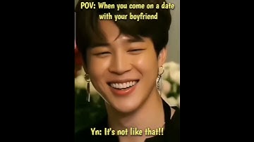 POV: When you come on a date with your boyfriend Jimin ☺️ #bts