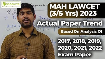 MH LAWCET (3/5 Yrs) 2023 - Actual Paper Trend | Based On Analysis Of 2017 till 2022 Exam Paper
