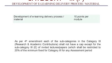 Academic Performance Indicator for College and University Teachers