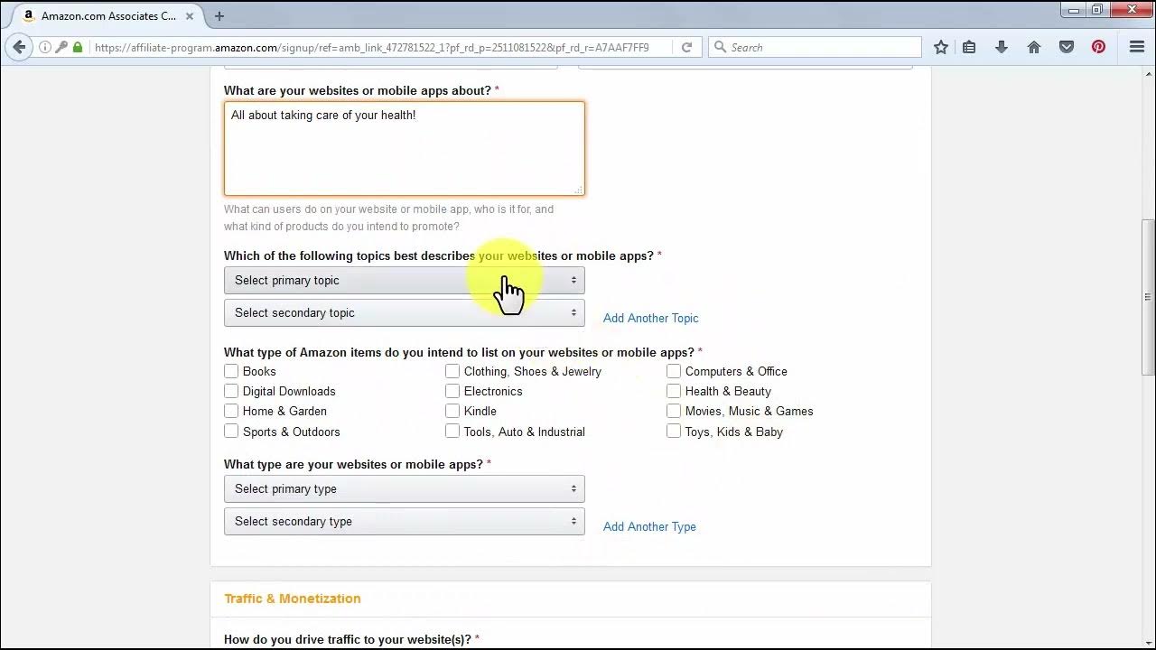 Setting up Your Amazon Associate Account YouTube