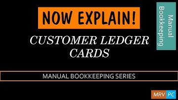 Customer Ledger Cards