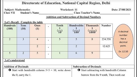 class-7,maths worksheet-11,Date-27/8/21,Decimals, English medium@maths solutions with rose ma