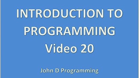 Video 20 - Text File I/O Continued