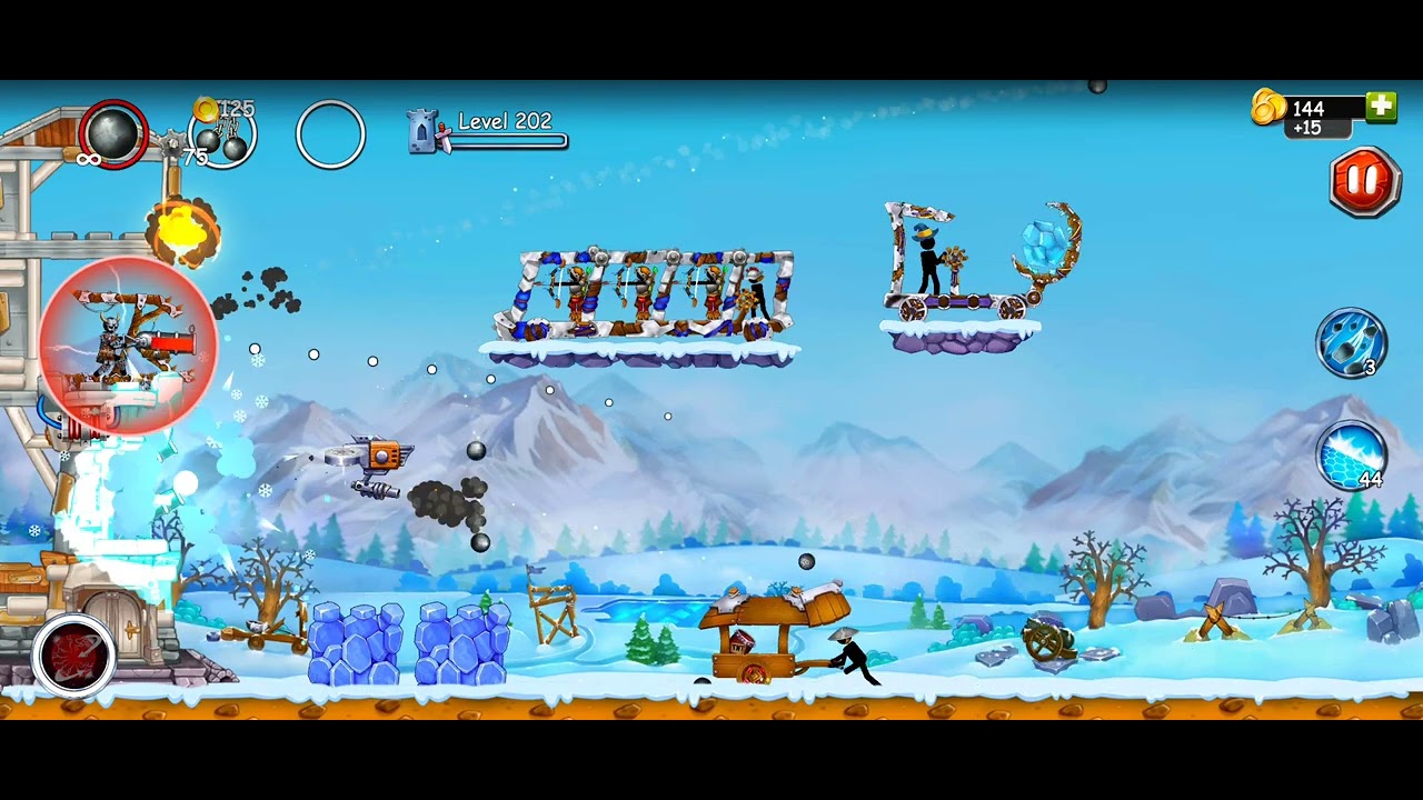 The Catapult 2 | Level 202 play with upgrade cannon | Android games play | Gaming Videos 