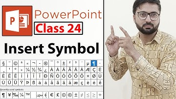 How to insert Symbol in PowerPoint - Class 24