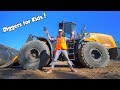 Diggers for kids with blippi  the wheel loader construction truck