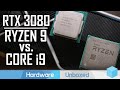 RTX 3080 CPU Benchmark, AMD Ryzen 9 3950X vs. Intel Core i9 10900K