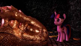 indominus rex and twilight sparkle face to face