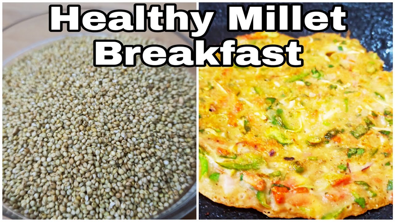 Millet Chilla। Browntop Millet Chilla। Healthy Breakfast with Millet
