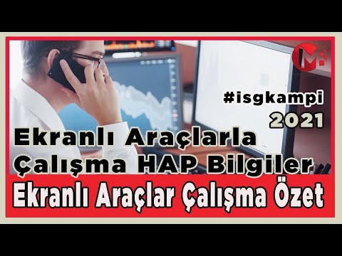 Ekranlı Araçlarda Sağlık ve Güvenlik Şartları Özet   İş Güvenliği Videoları 2021    İSG Sınavları