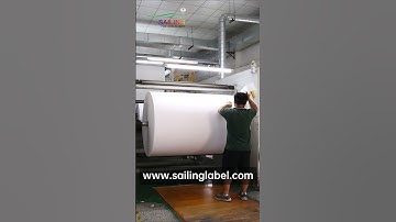 Hot melt adhesive coating/www.sailinglabel.com #label #quality #sailing #material #factory #workshop