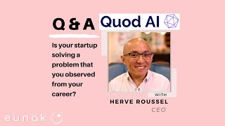 Is your startup solving a problem that you observed from your career Q&A with Quod AI