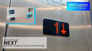 Typical 2017 TECNO lift @ Next, Hampton Shopping Centre, Peterborough