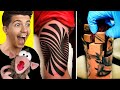 MIND BLOWING 3D Tattoos That Will Test Your Brain!