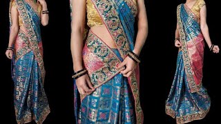 Saree Wearing Mermaid style / How to Drape Saree in Rajwadi Style ||unique style ||