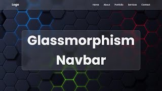 Glass Navbar CSS