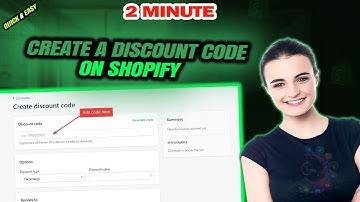 How to create a discount code on shopify 2025 (Quick & Easy)